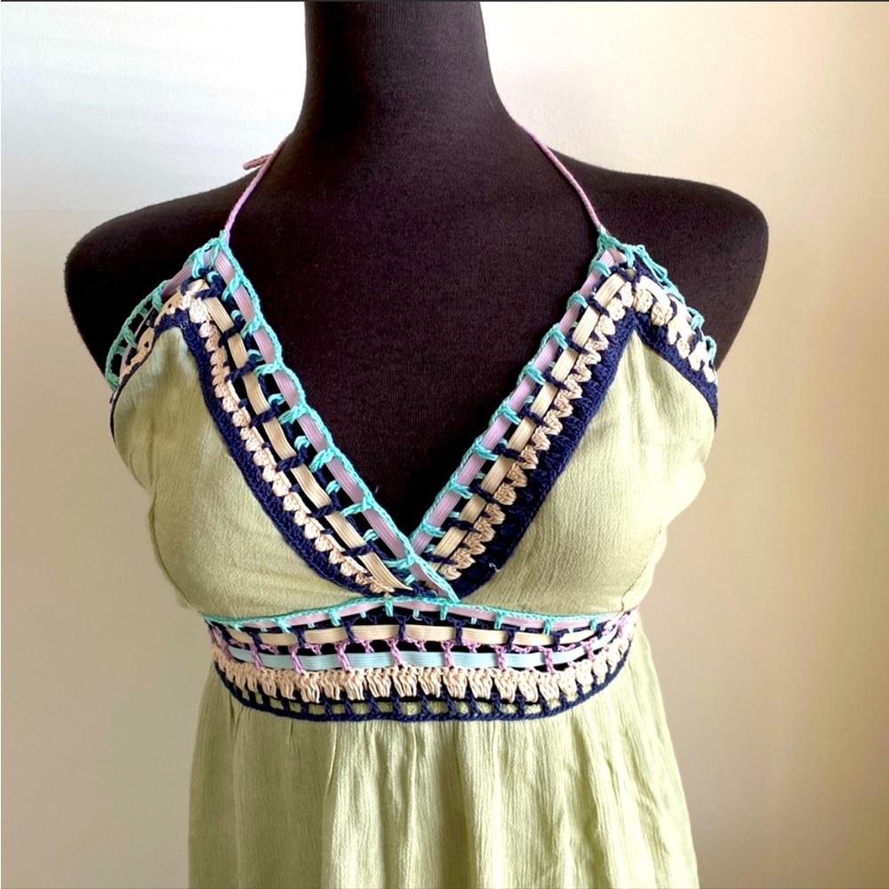 Lime/ Green beach maxi dress